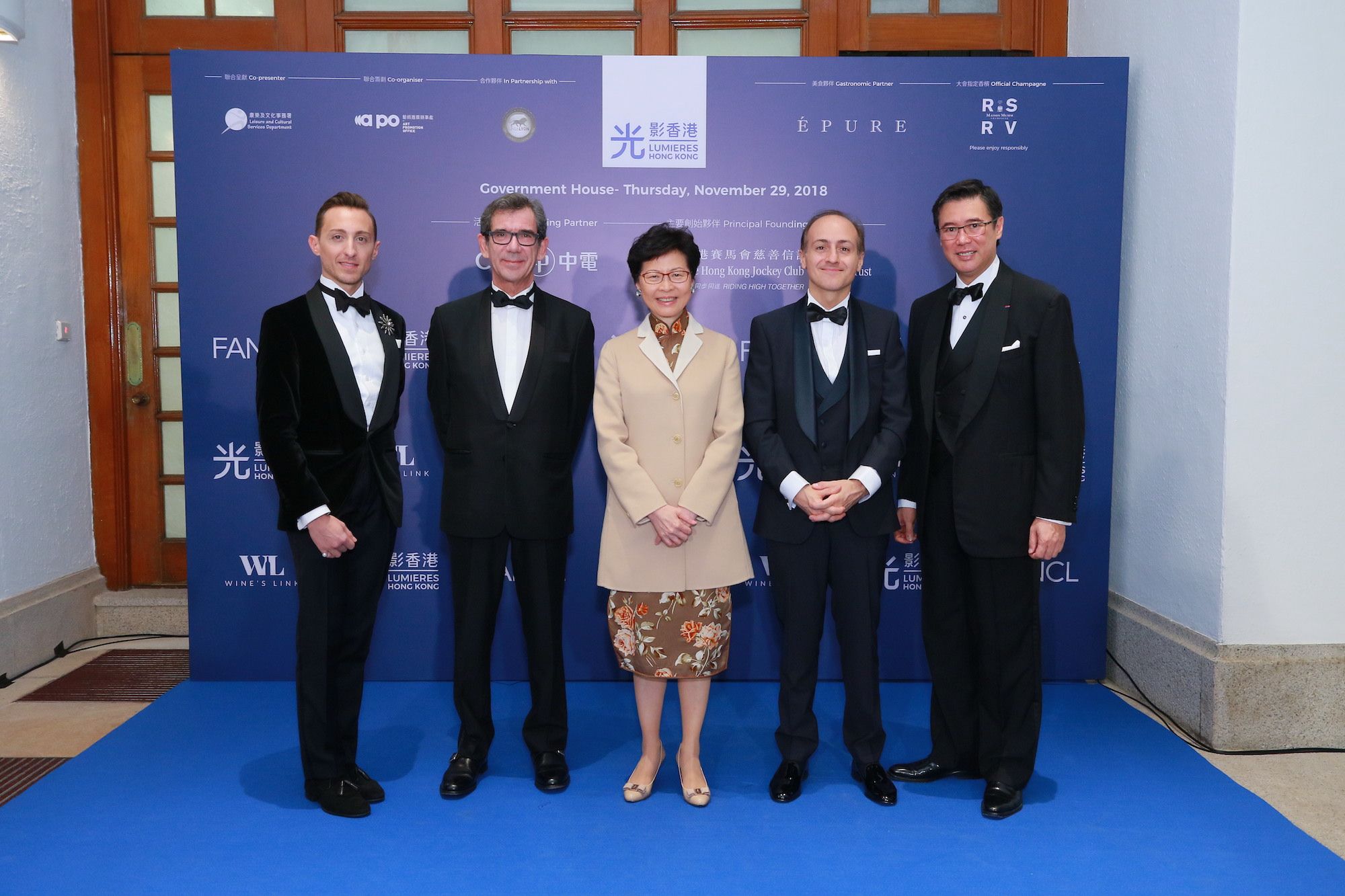 Julien-Loïc Garin, Jean-Maurice Ripert, Carrie Lam, Alexandre Giorgini, Andrew Yuen