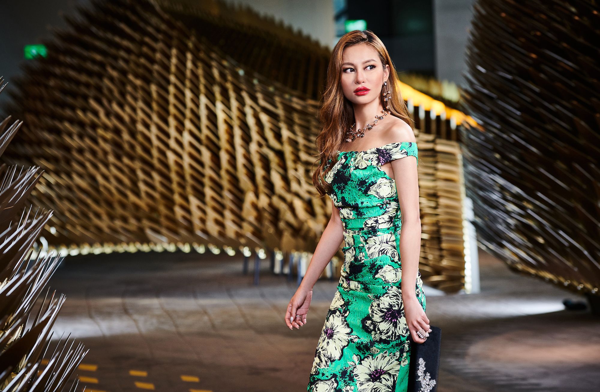 Eleanor Lam at Yí on the 21st-floor Sky Bridge