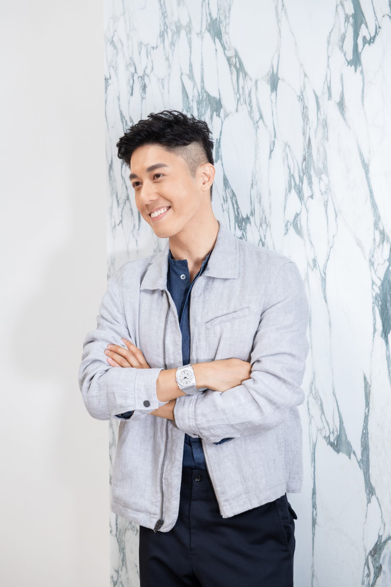 Edwin Pun at Bulgari, Landmark Chater (Photo: Moses Ng/Hong Kong Tatler)