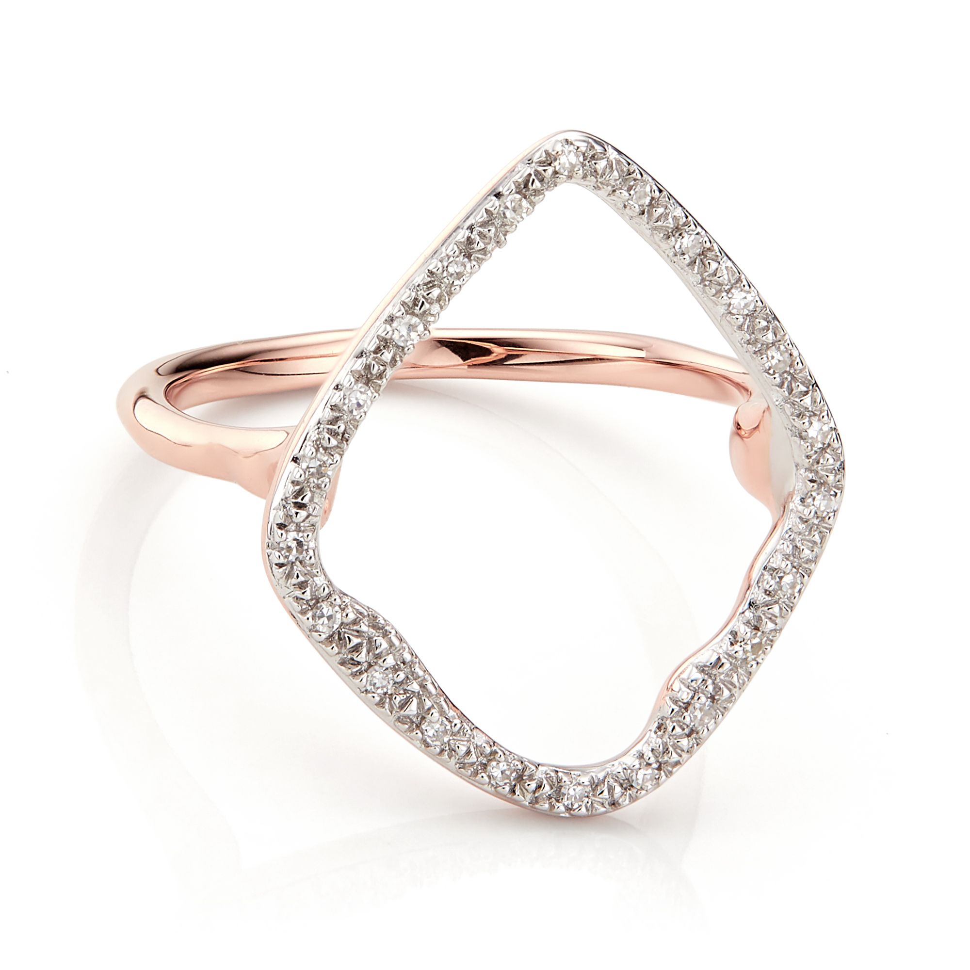 Riva hoop cocktail ring by Monica Vinader