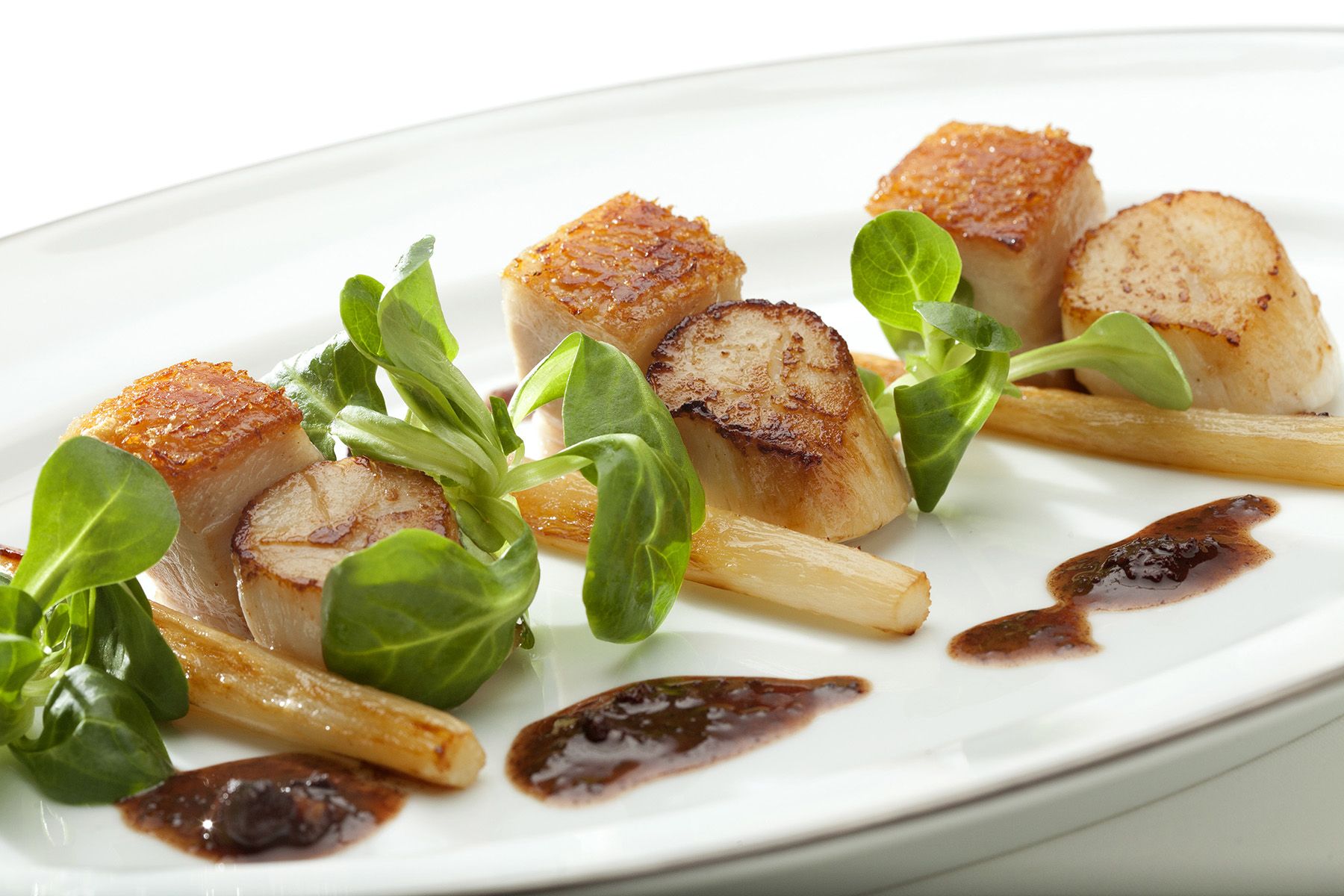 European DiverCaught Scallops at Hugo's Tatler Asia