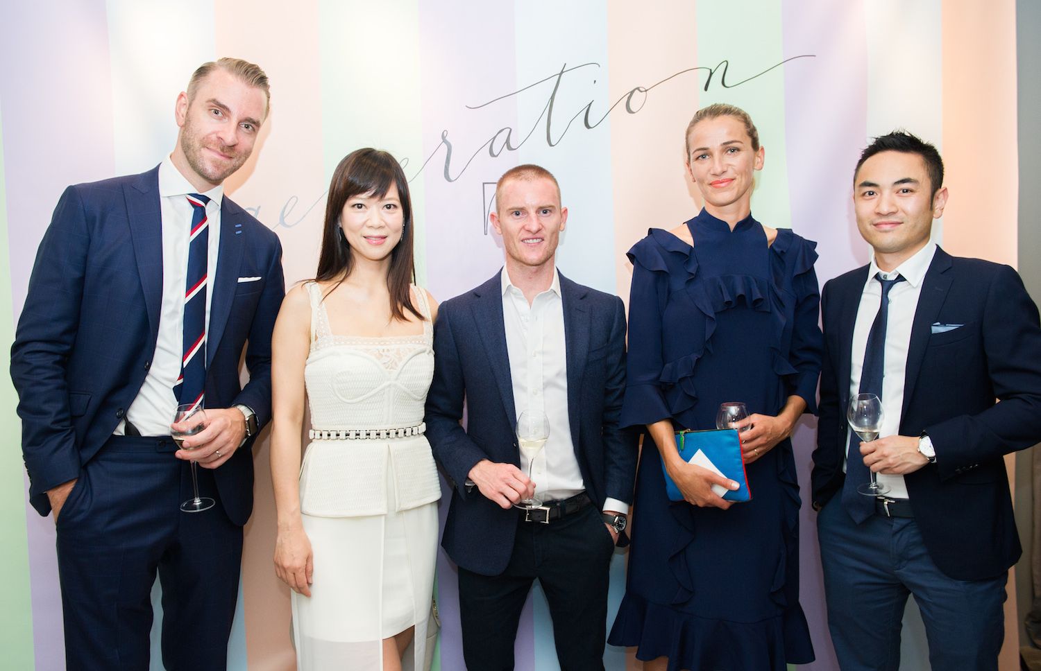 Peter Larko, Gina Wong, Zac Purton, Christina Dean and Aaron Lee