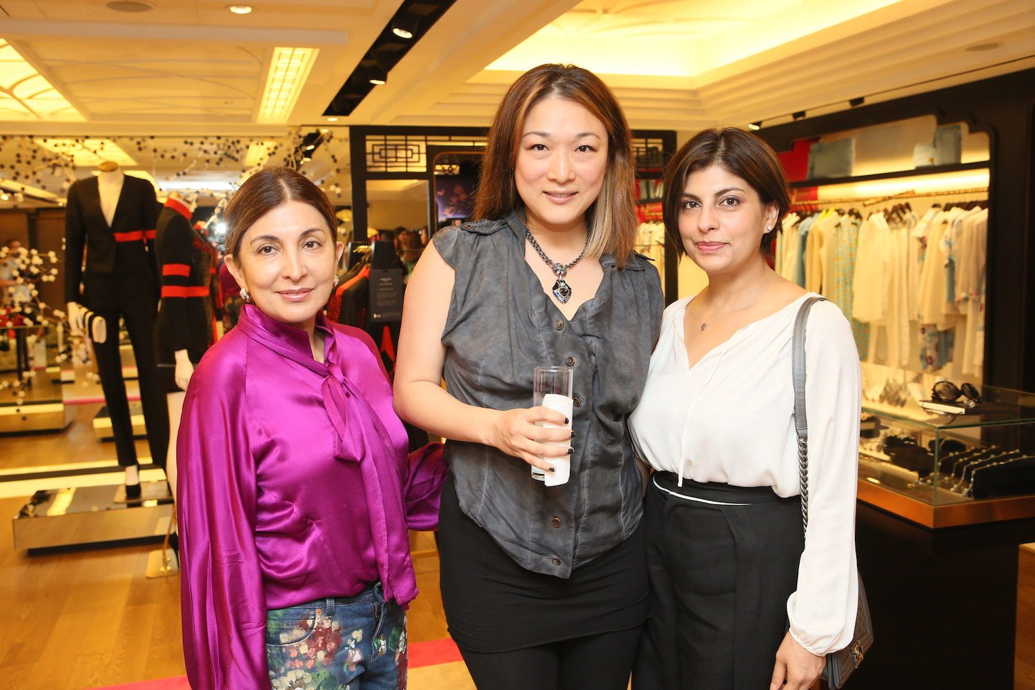 Shirley Hiranand, Alicia Ku and Reyna Harilela