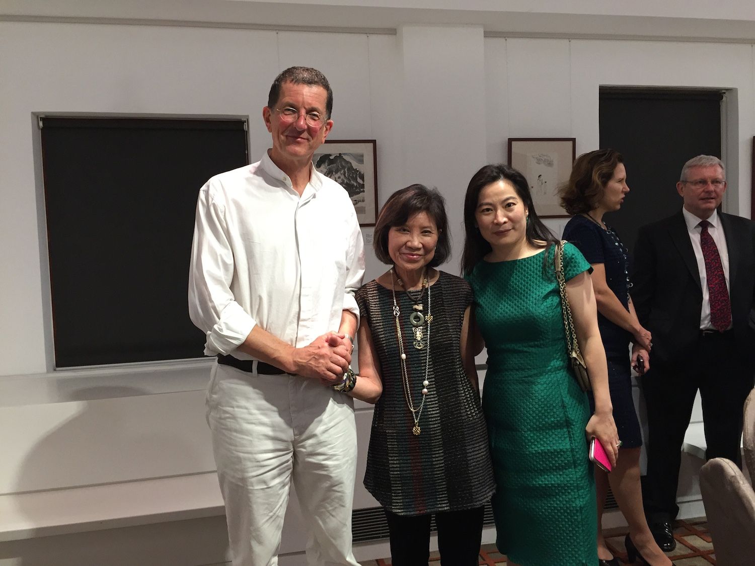 Antony Gormley, Kai-Yin Lo, and Rebecca Wai