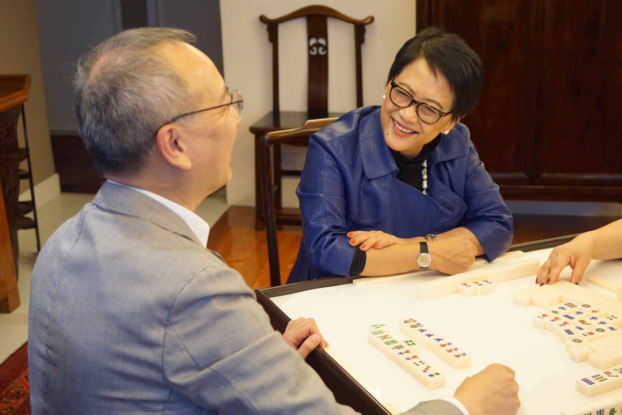 Wilson Kwok and Susan Sng from the Elite Joy Luck Club (Photo: Erica Fong/Hong Kong Tatler)