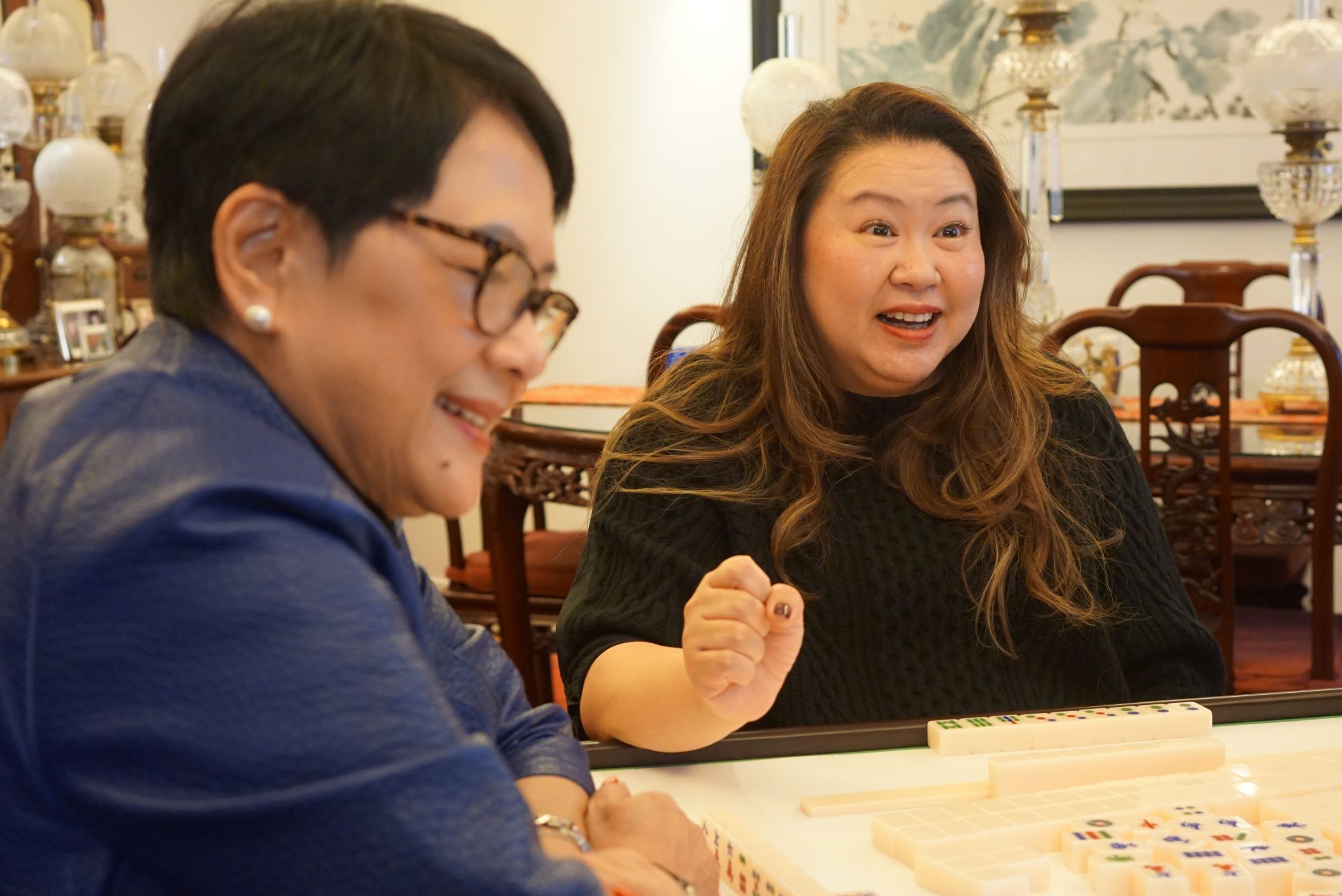 Susan Sng and Christina Man from the Elite Joy Luck Club(Photo: Erica Fong/Hong Kong Tatler)
