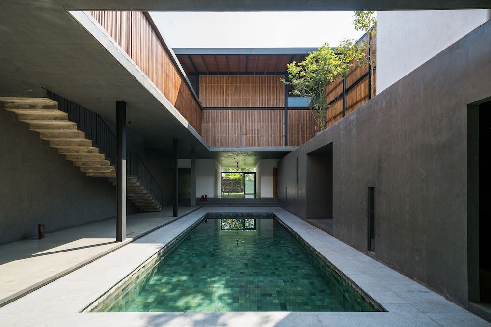 House by the Lake, in Colombo, Sri Lanka, by Thisara Thanapathy Architects. Photograph: Thilina Wijesiri (courtesy Thames & Hudson)
