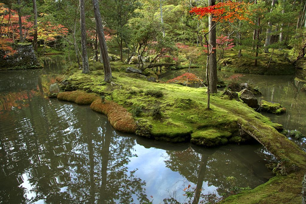 KYOTO, JAPAN - 2006/11/13: Moss Garden at Saihoji Temple, also known as Kokedera, is one of the few temples in Kyoto where visitors must request an invitation by mail weeks in advance before their visit. Visitors are required to participate in chanting and writing wishes before visiting the famous gardens. In this way, the monks are able to maintain the temple and garden and prevent mass tourism from destroying the tranquility of the moss garden.. (Photo by John S. Lander/LightRocket via Getty Images)