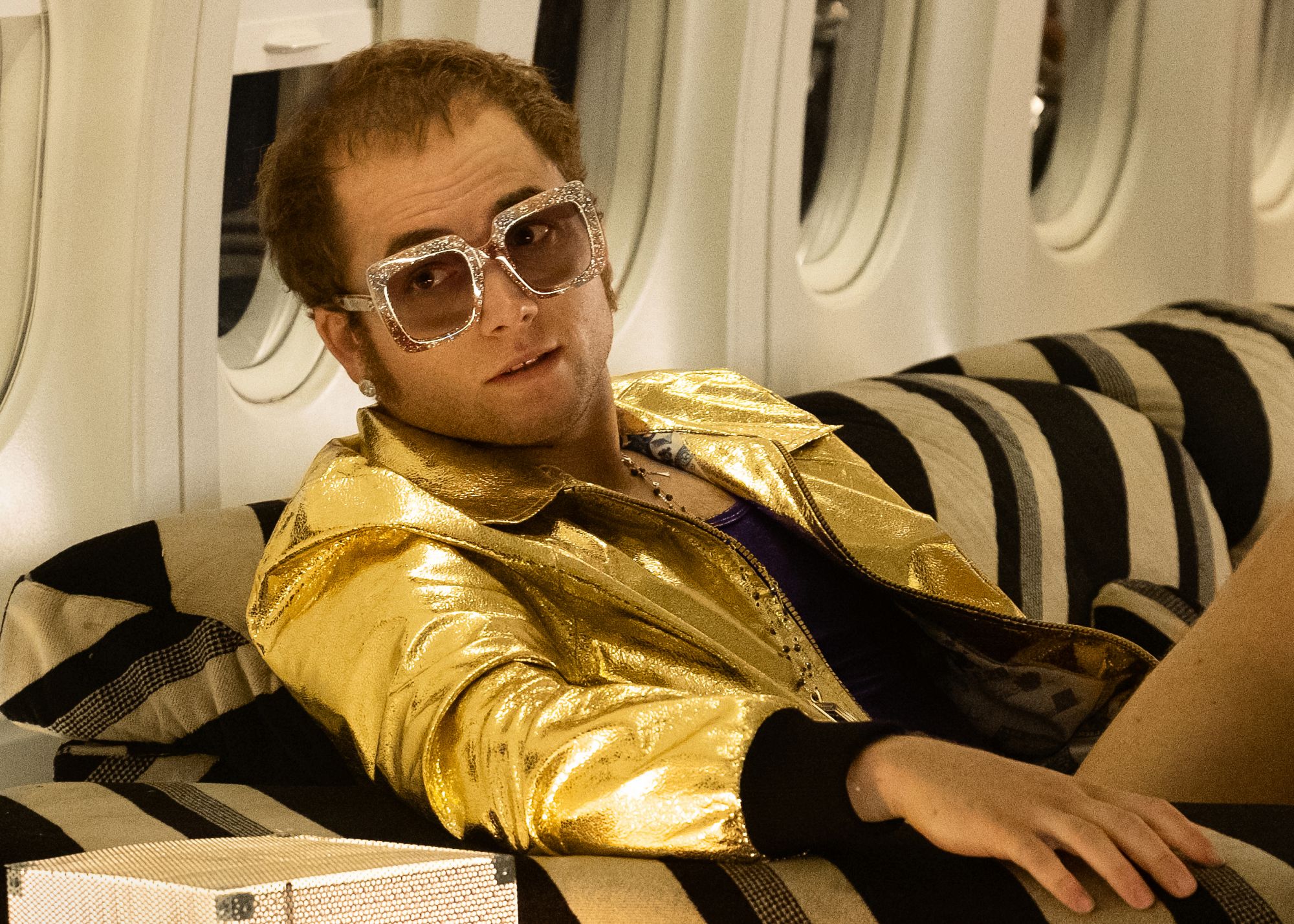 Taron Egerton in Rocketman from Paramount Pictures.