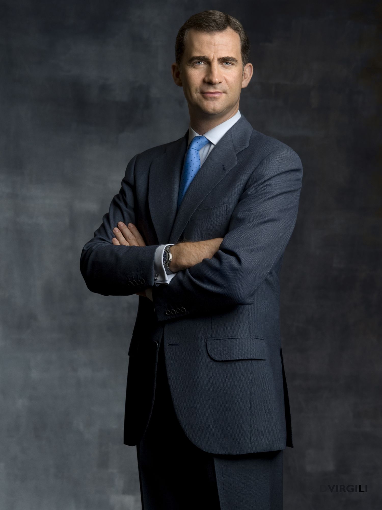 MADRID, SPAIN - MAY 05: In this handout photo from the Spanish Royal Household, Prince Felipe of Spain poses for an official portrait session at Zarzuela Palace on May 5, 2010 in Madrid, Spain. (Photo by Dany Virgili/Spanish Royal Household via Getty Images)