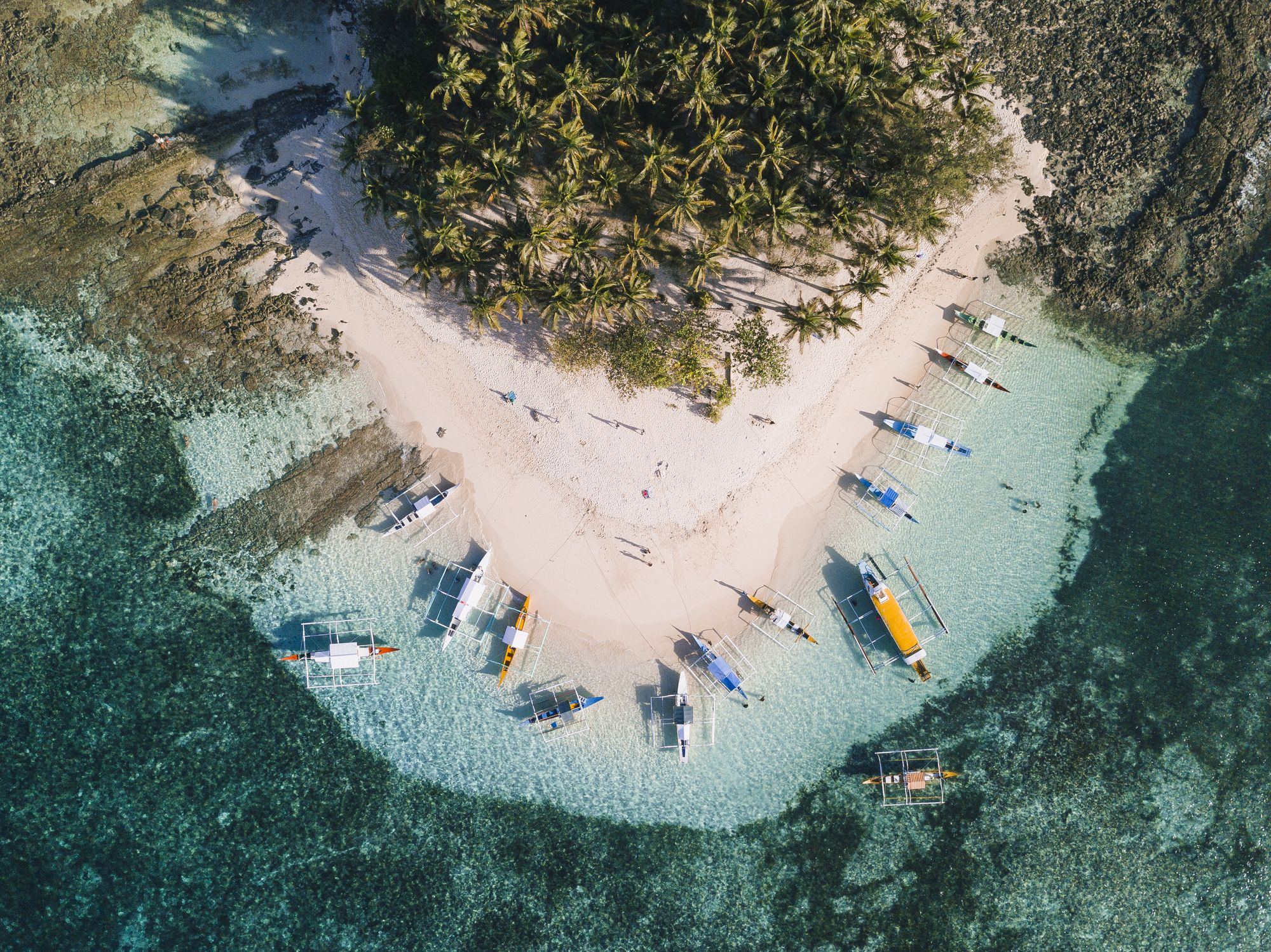 Siargao is not only the surfing capital of the Philippines but also the up and coming vacation destination for local and international tourists because of its beautiful beaches, hospitable residents, islander lifestyle and world-class resorts. This photo was taken by a DJI Mavic Pro drone at Guyam Island just a few kilometers off-shore from Cloud 9 surfing spot.