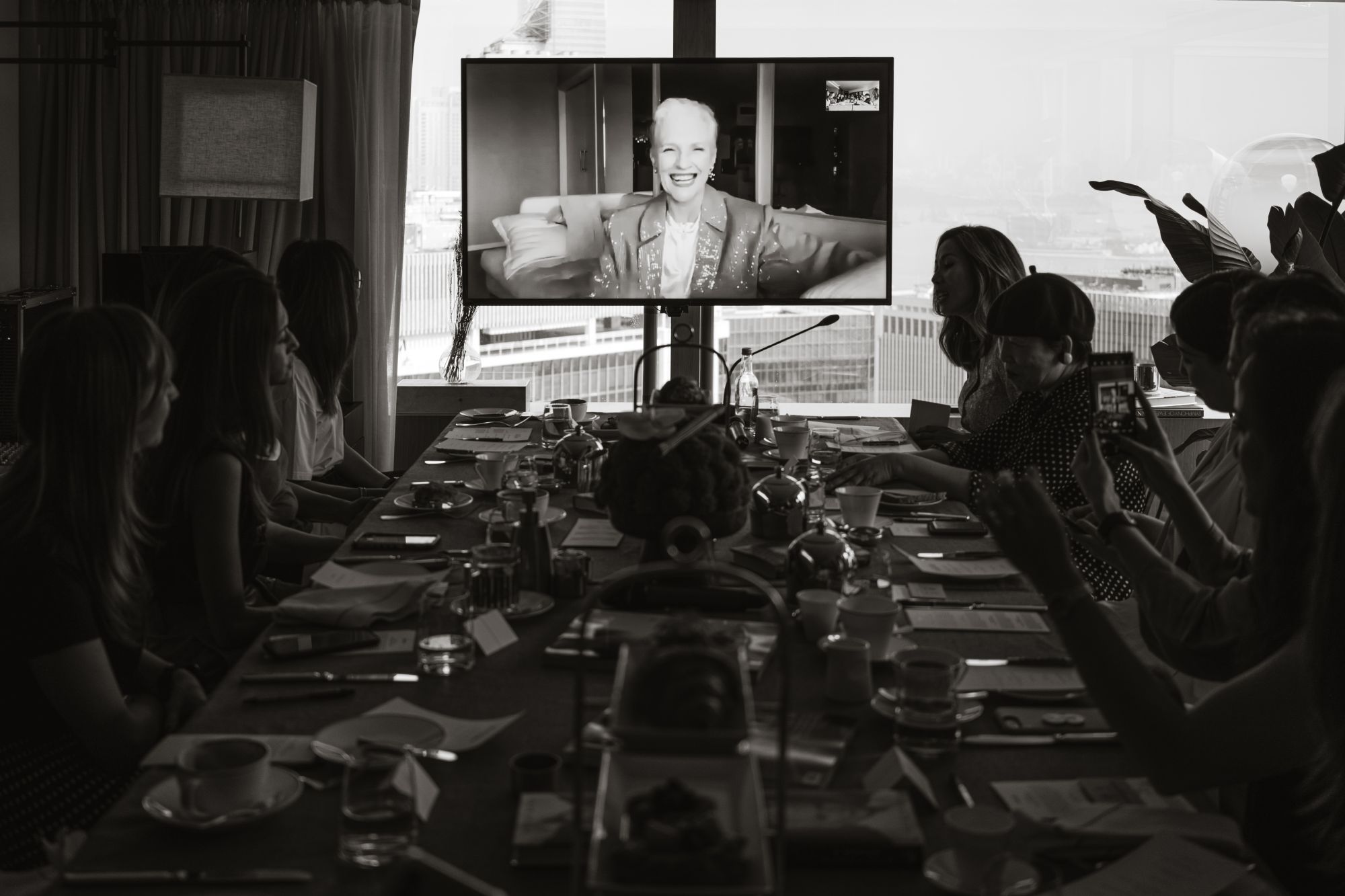 Maye Musk appeared via video call from her home in Los Angeles