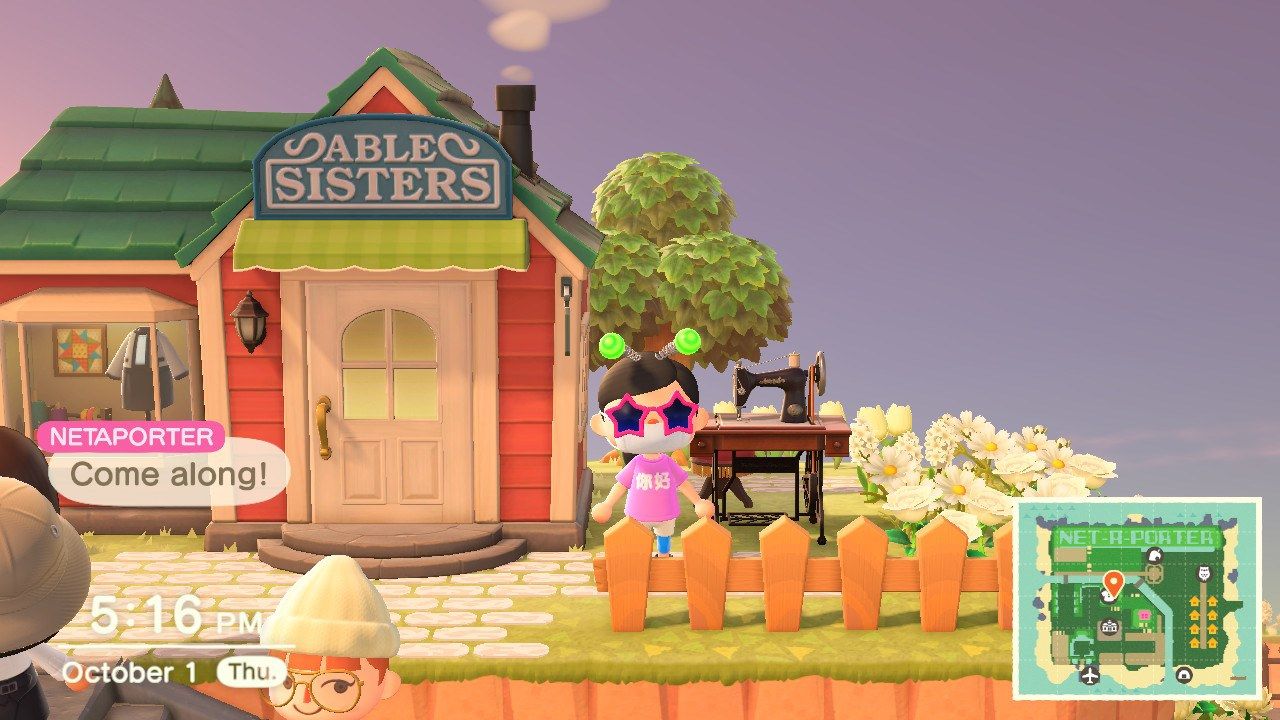Net-a-Porter debuts its Animal Crossing New Horizons island (photo: courtesy)