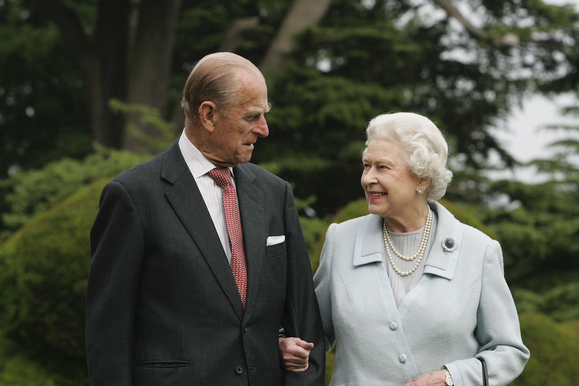 Queen Elizabeth II Wears A Special Brooch For Her 73rd Anniversary
