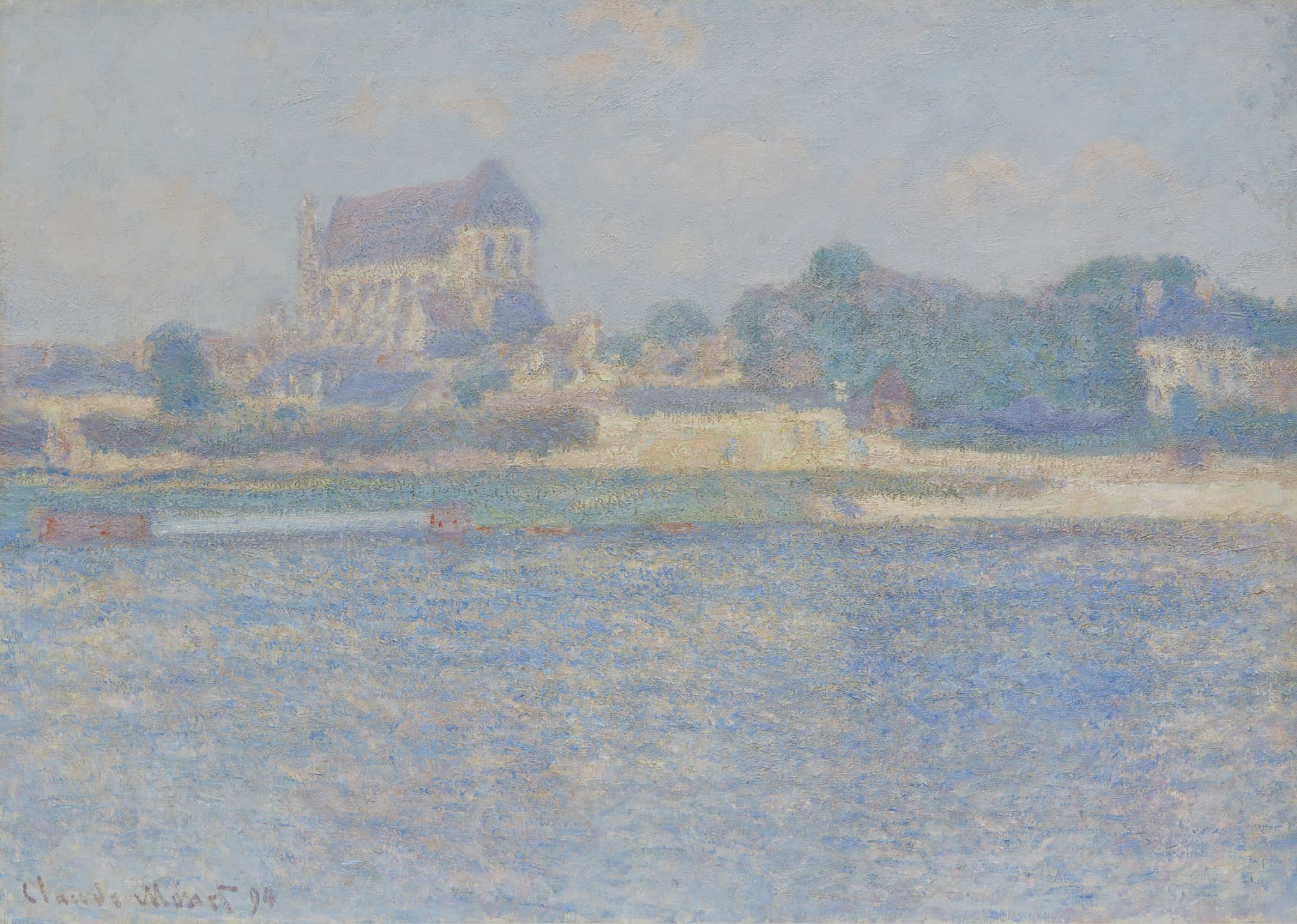 Vernon, Soleil by Claude Monet