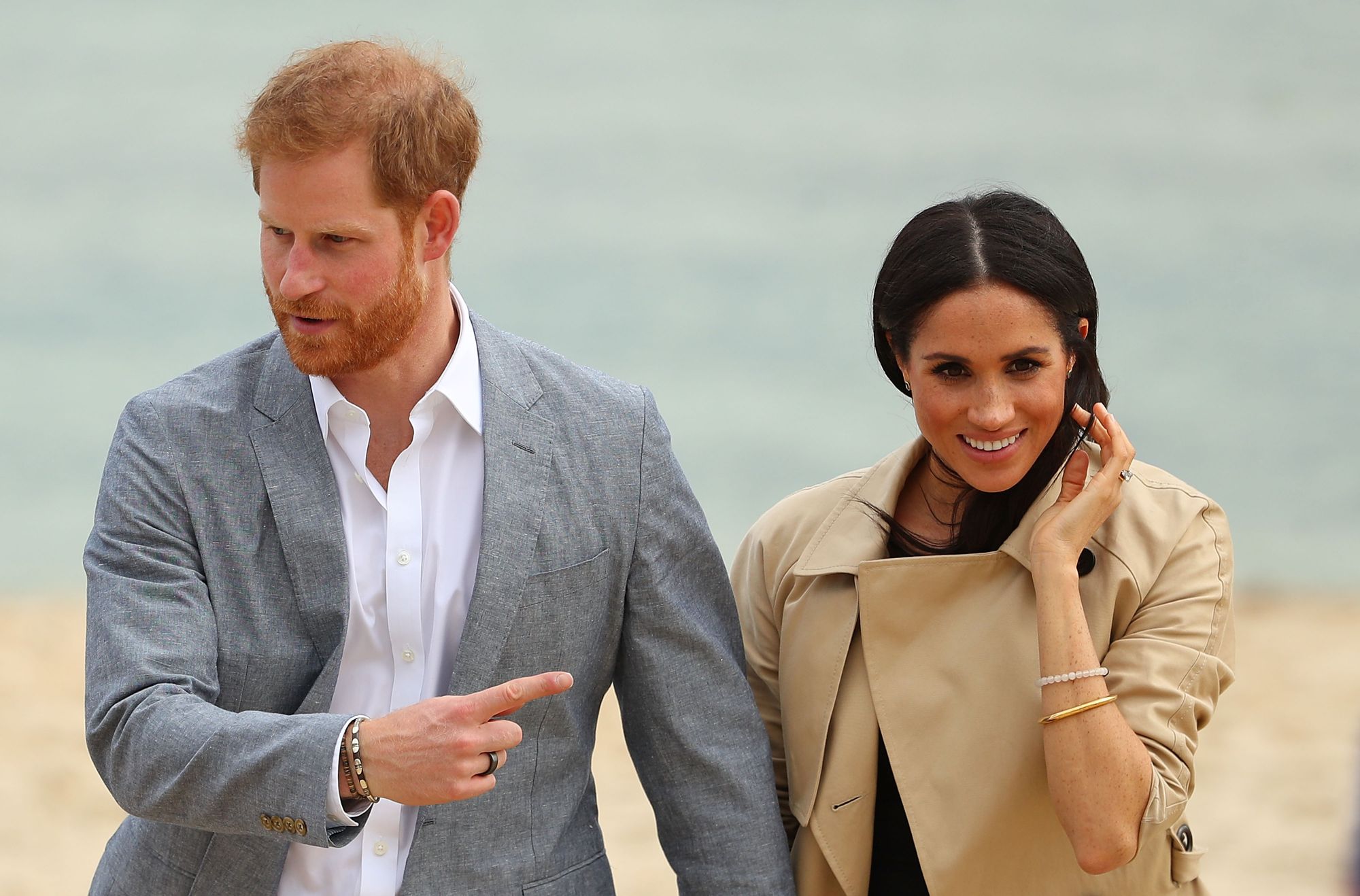 Prince Harry and Meghan Markle seen in October 2018; Prince Harry wears an Oura Ring (photo: Getty Images)
