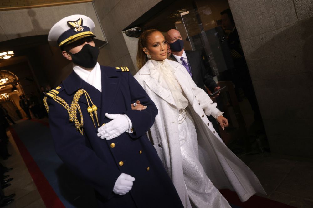 Jennifer Lopez wore Chanel at the presidential inauguration (photo: Win McNamee/Getty Images)
