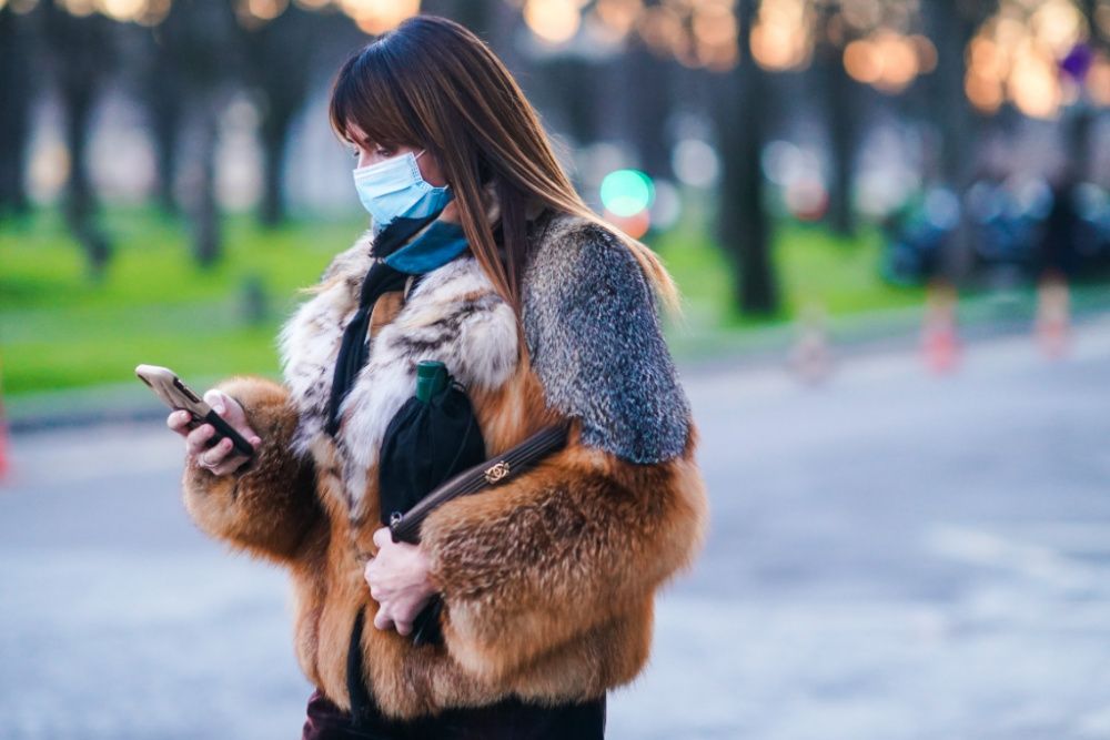Paris Haute Couture spring 2021 street style (photo: Edward Berthelot/Getty Images)