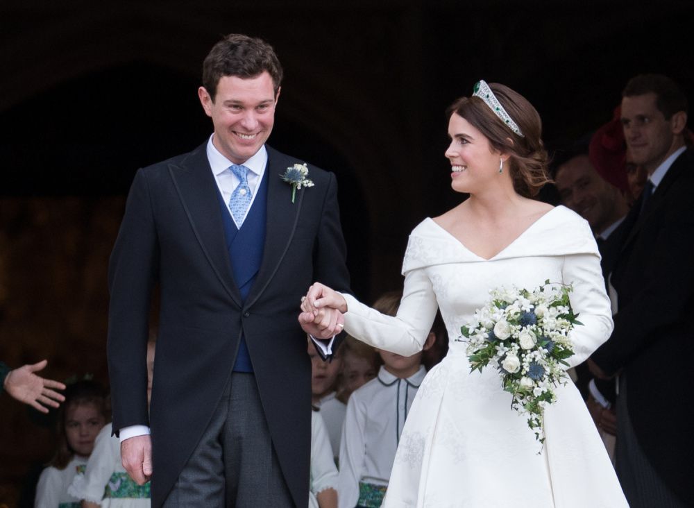 Princess Eugenie and Jack Brooksbank were married in October 2018 and have just welcomed their first baby (photo: Getty Images)