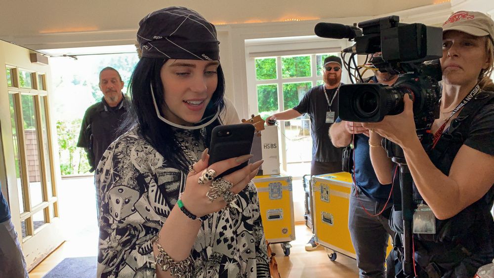 The Billie Eilish documentary, 'The World's a Little Blurry,' directed by RJ Cutler, now available on Apple TV (photo: Courtesy Apple)