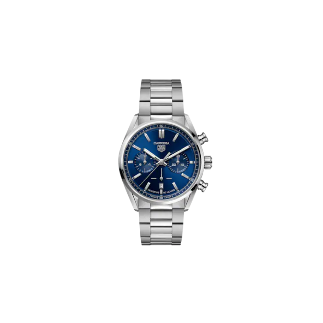 Tag Heuer Carrera Chronograph 42 mm Calibre Heuer 02 Automatic (Sunray Brushed Blue))