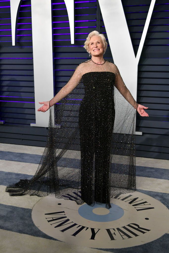 BEVERLY HILLS, CA - FEBRUARY 24: Glenn Close attends the 2019 Vanity Fair Oscar Party hosted by Radhika Jones at Wallis Annenberg Center for the Performing Arts on February 24, 2019 in Beverly Hills, California. (Photo by Dia Dipasupil/Getty Images)