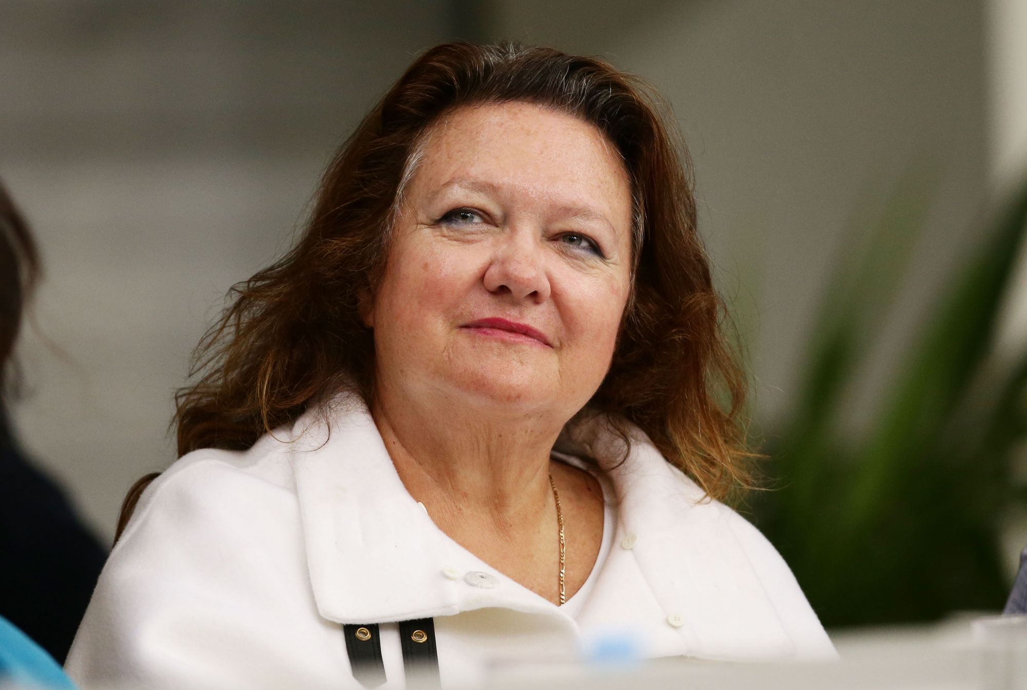 SYDNEY, AUSTRALIA - APRIL 09: Gina Rinehart attends day seven of the Australian National Swimming Championships at Sydney Olympic Park Aquatic Centre on April 9, 2015 in Sydney, Australia. (Photo by Matt King/Getty Images)