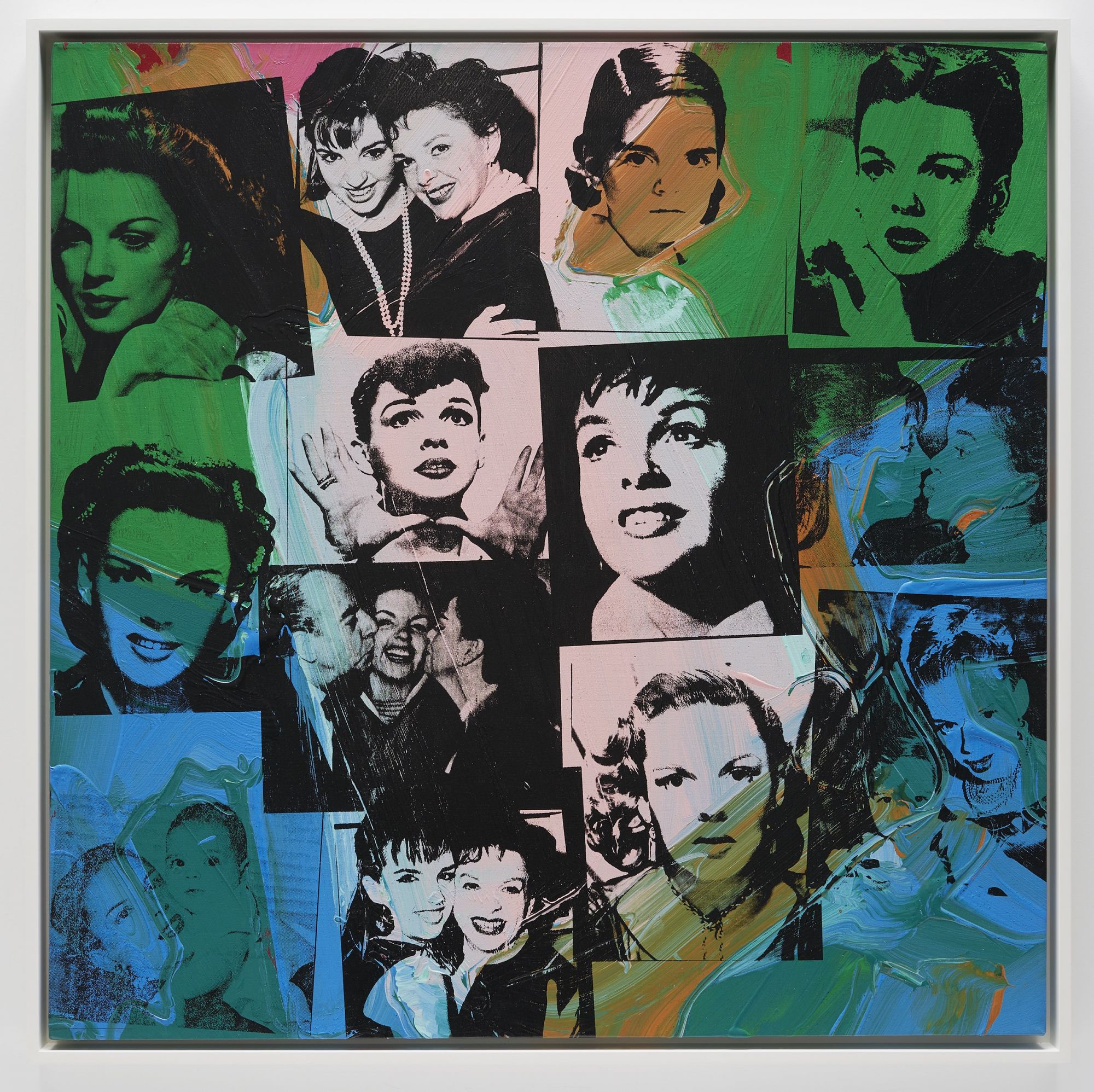 Andy Warhol, Retrospective (Blue), c. 1978, synthetic polymer and silkscreen inks on canvas, 40" à 40" (101.6 cm à 101.6 cm), PAINTING, No. 69276 Format of original photography: digital
