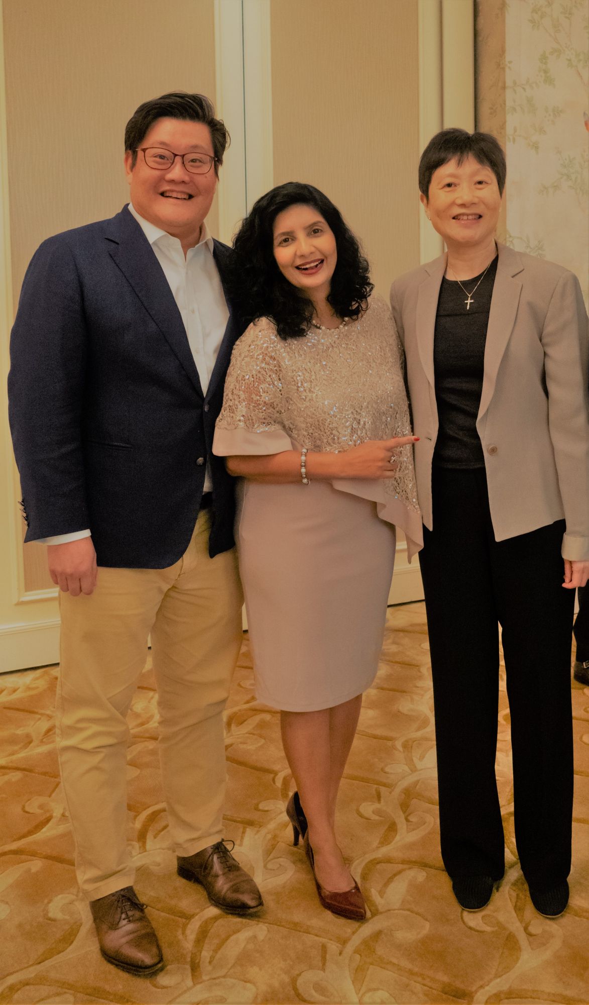 Stephen King, Aradhna Dayal and Yvette Fung