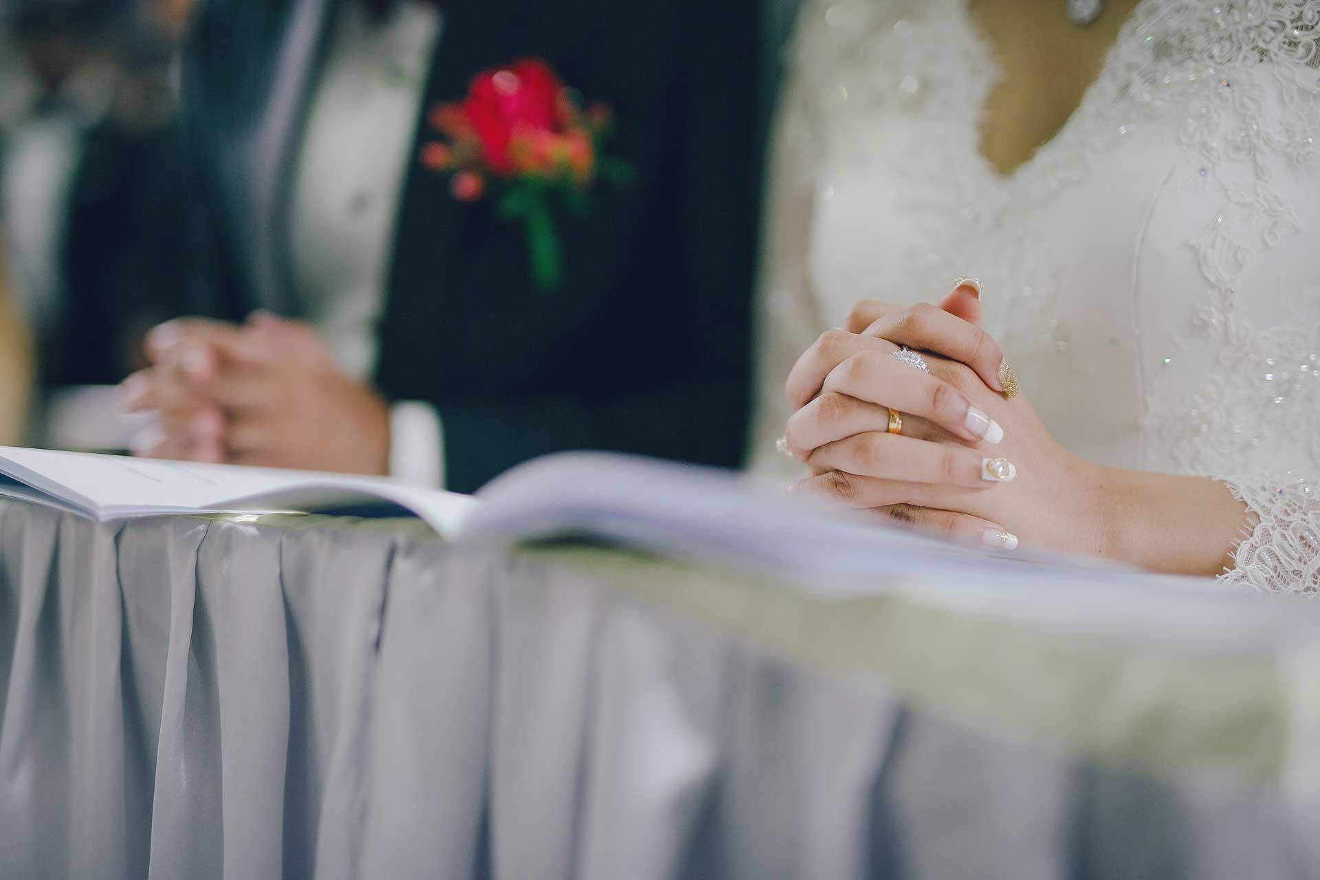 Although of separate faiths, the couple's love allows them to meet middle ground.