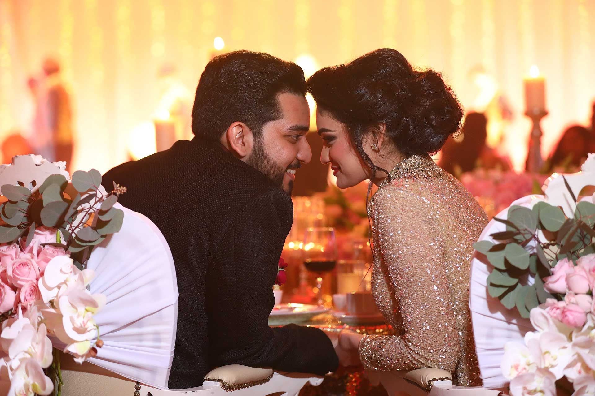The blissfully happy couple.