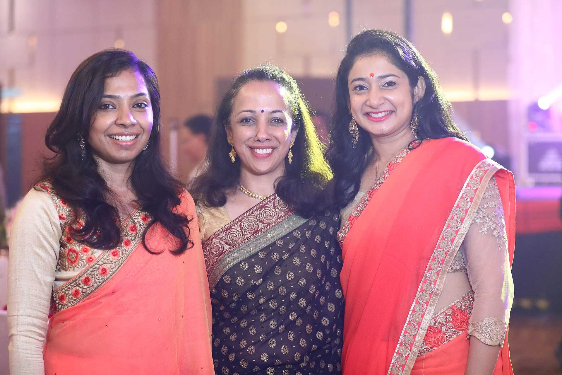 Sisters Divya Menon, Shalini Menon and Rena Menon.