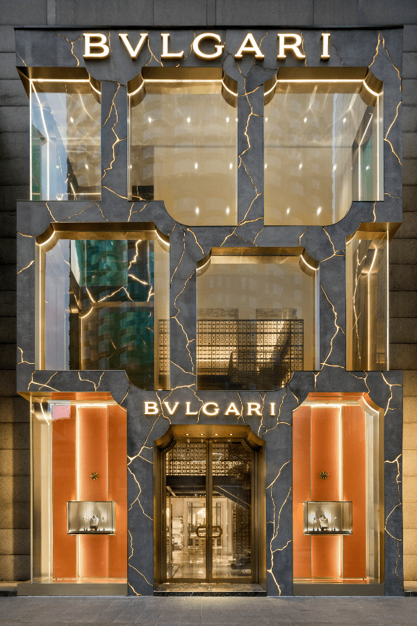 Bulgari's Kuala Lumpur boutique is the first in the world to reveal a new facade (Photo: Bulgari)