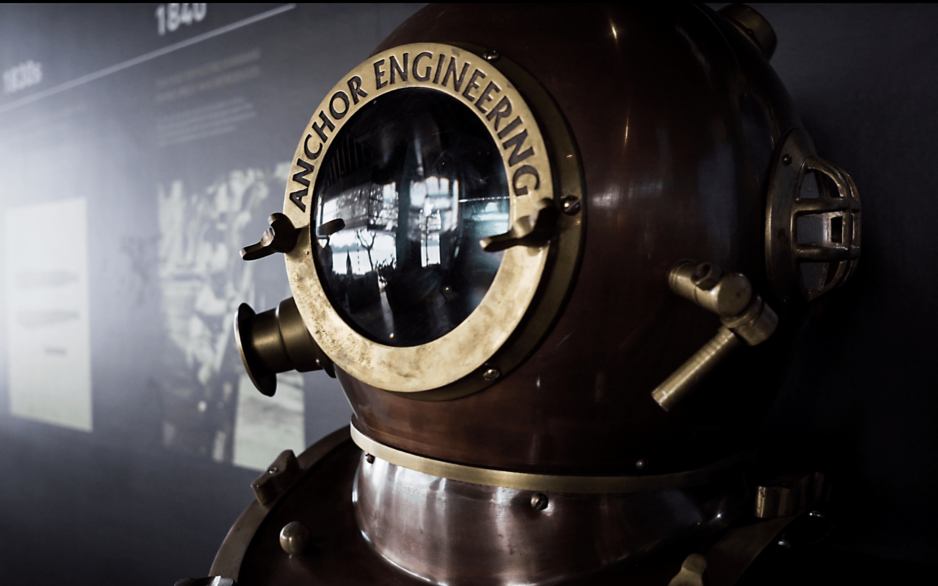 A vintage diving helmet on display at the Langkawi launch (Photo: Bell & Ross)