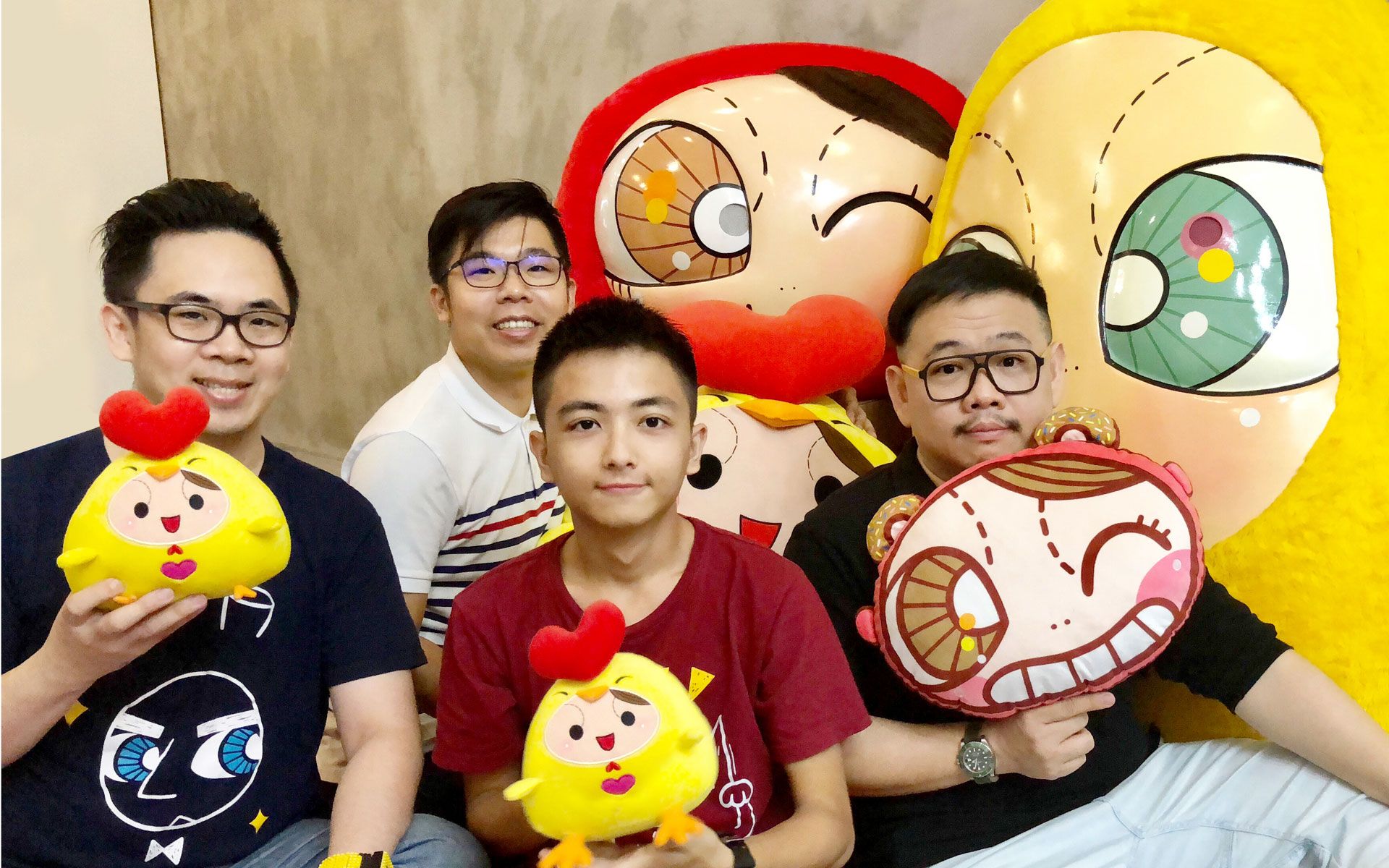 Dylan Ang and team members from Safe Tree