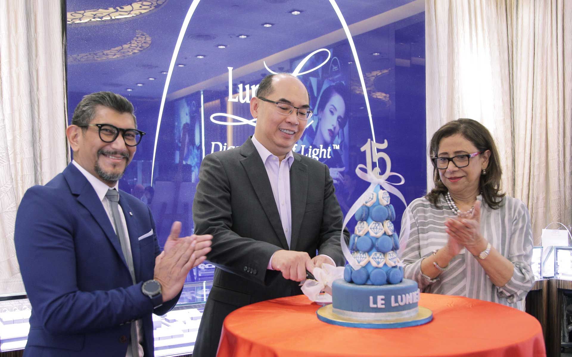 Joel Santiago, Datuk Ng Yih Pyng and Clare Ratnasingham. (Photo: Le Lumiere)