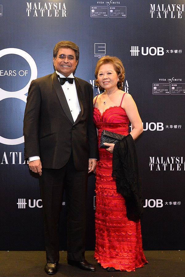 Dato’ Sri Jeffrey Raymond and Datin Sri Joyce Raymond at the Malaysia Tatler Ball