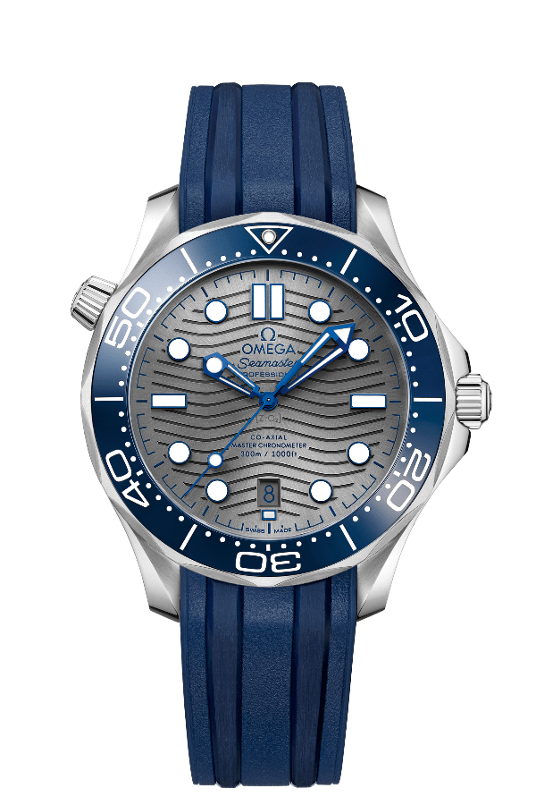 Seamaster Professional Diver 300M in stainless steel with PVD chrome dial and white enamel diving scale (Photo: Omega)