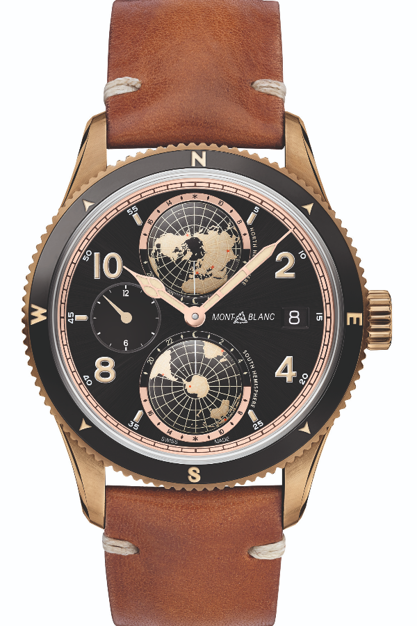 1858 Geosphere in limited edition bronze case (Photo: Montblanc)