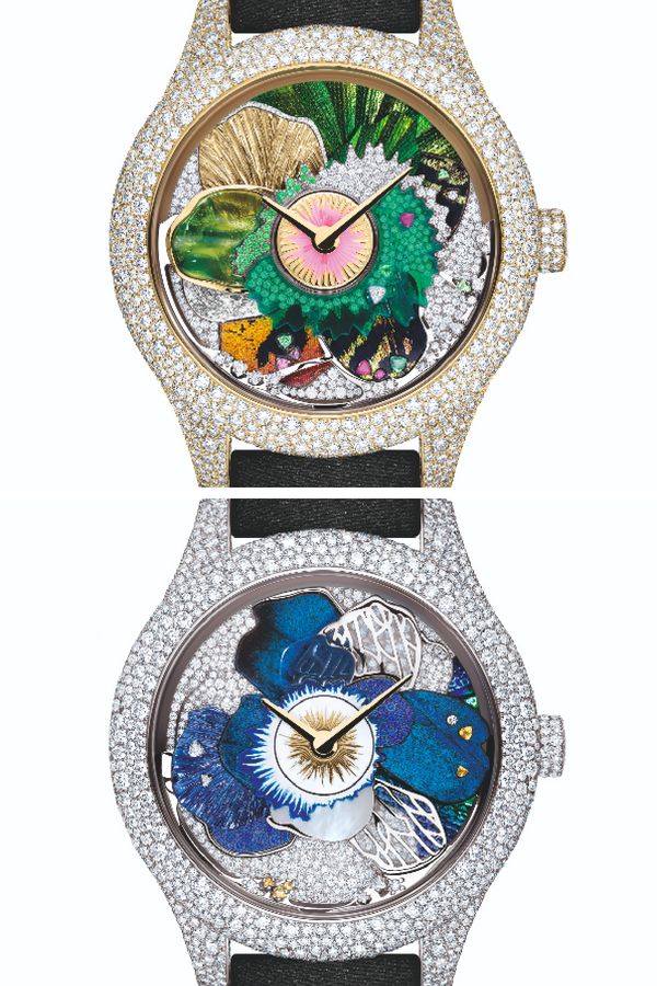 White and yellow gold renditions of Grand Bal Pièce Unique Jardins Imaginaires (Photo: Dior)