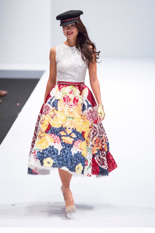 Maria Mogsolova in Farah Khan Couture