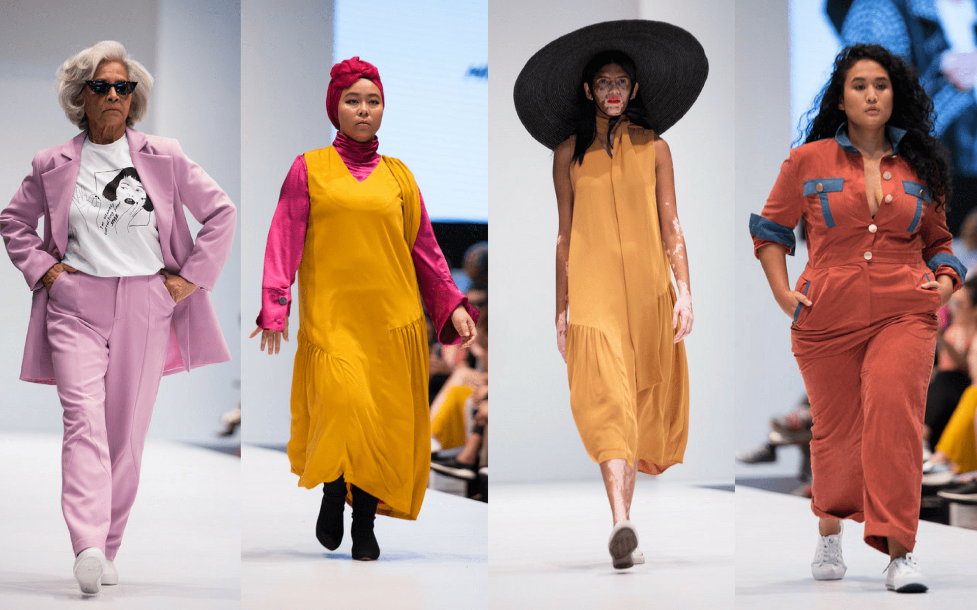 FashionValet X MinLuna's diverse fashion models. (Photo: Khairul Imran)