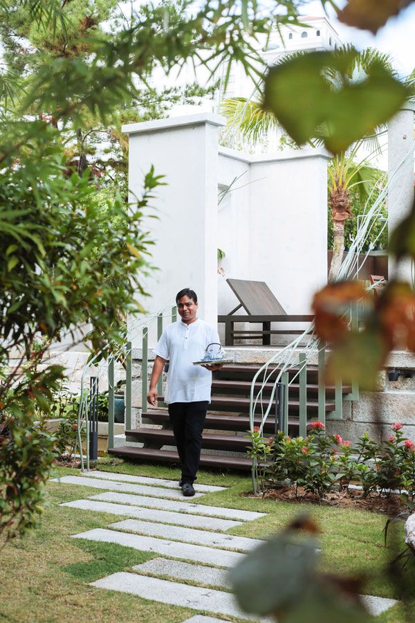 Butler service at the Cheong Fatt Tze Mansion.