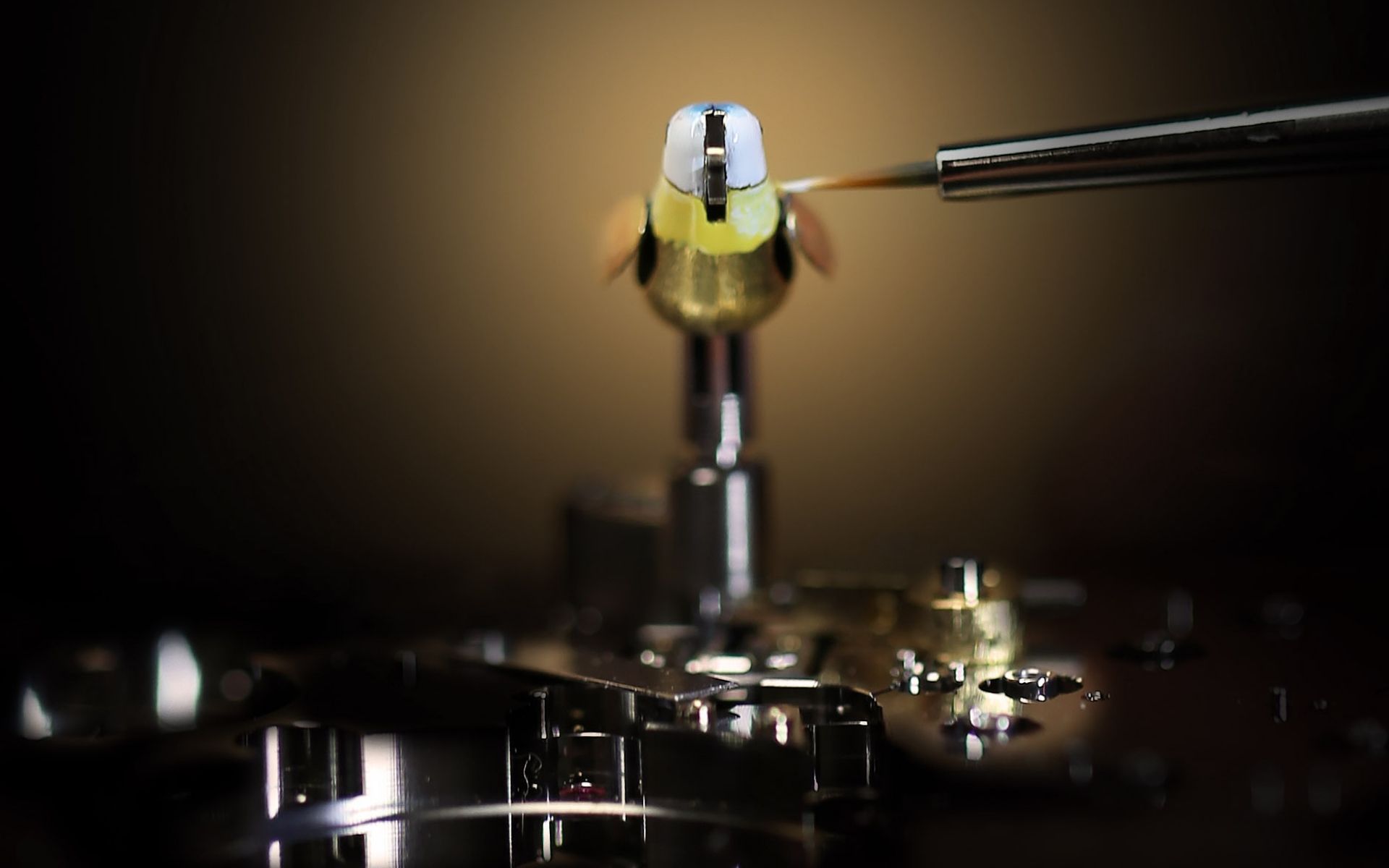 Assembling the songbird automaton (Photo: Jaquet Droz)