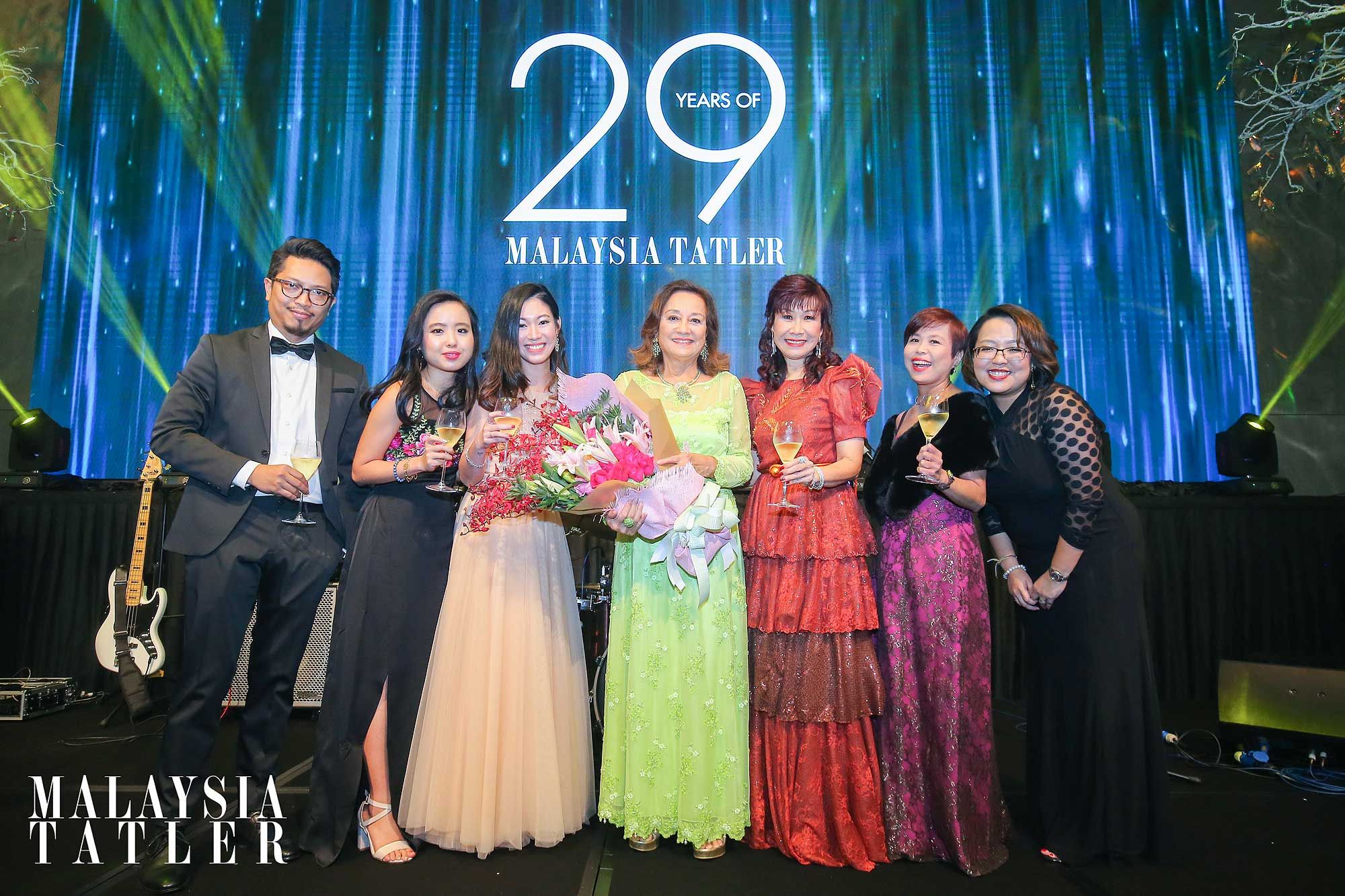 Allan Casal, Jessica Liew, Vincee Tan, Tunku Dara Naquiah, Florence Fang, Elizabeth Soong and Lily Ong