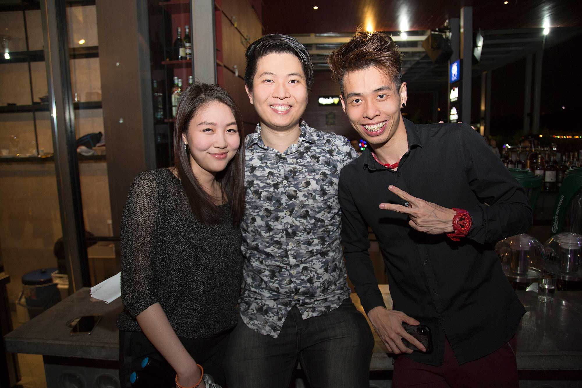 Crystal Koh, Marx Chua and Luiz Khoo