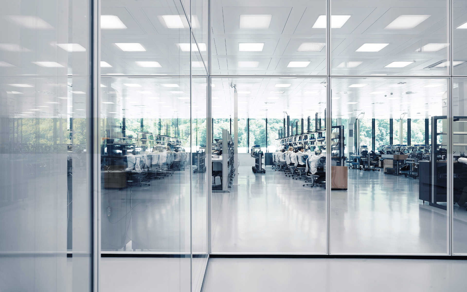 Movement assembly line (Photo: IWC)