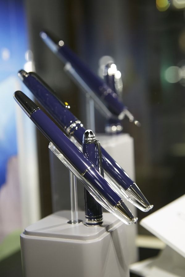Montblanc Meisterstück Le Petit Prince Classique fountain pen, rollerball and ballpoint writing instruments.