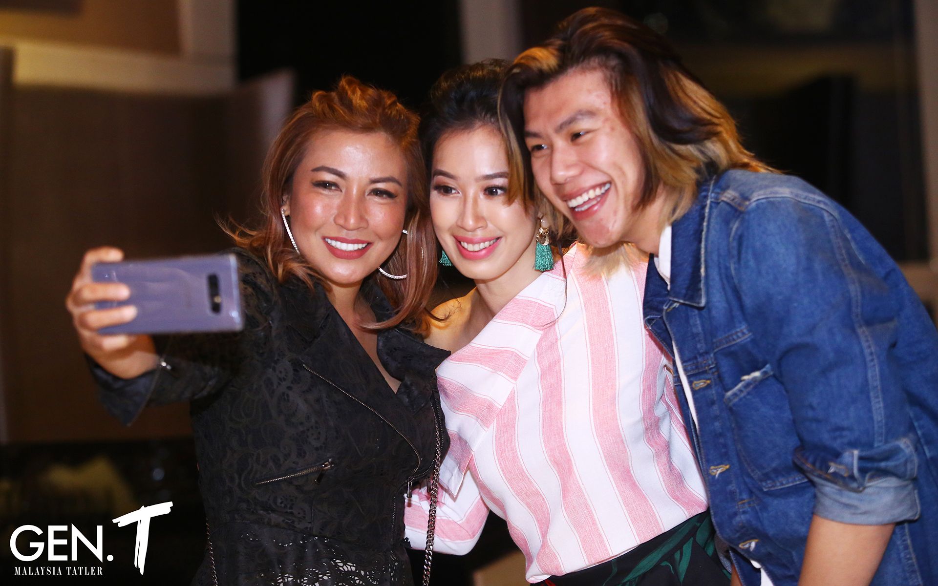 Puan Sri Tiara Jacquelina, Suhaili Micheline and Brian Chan