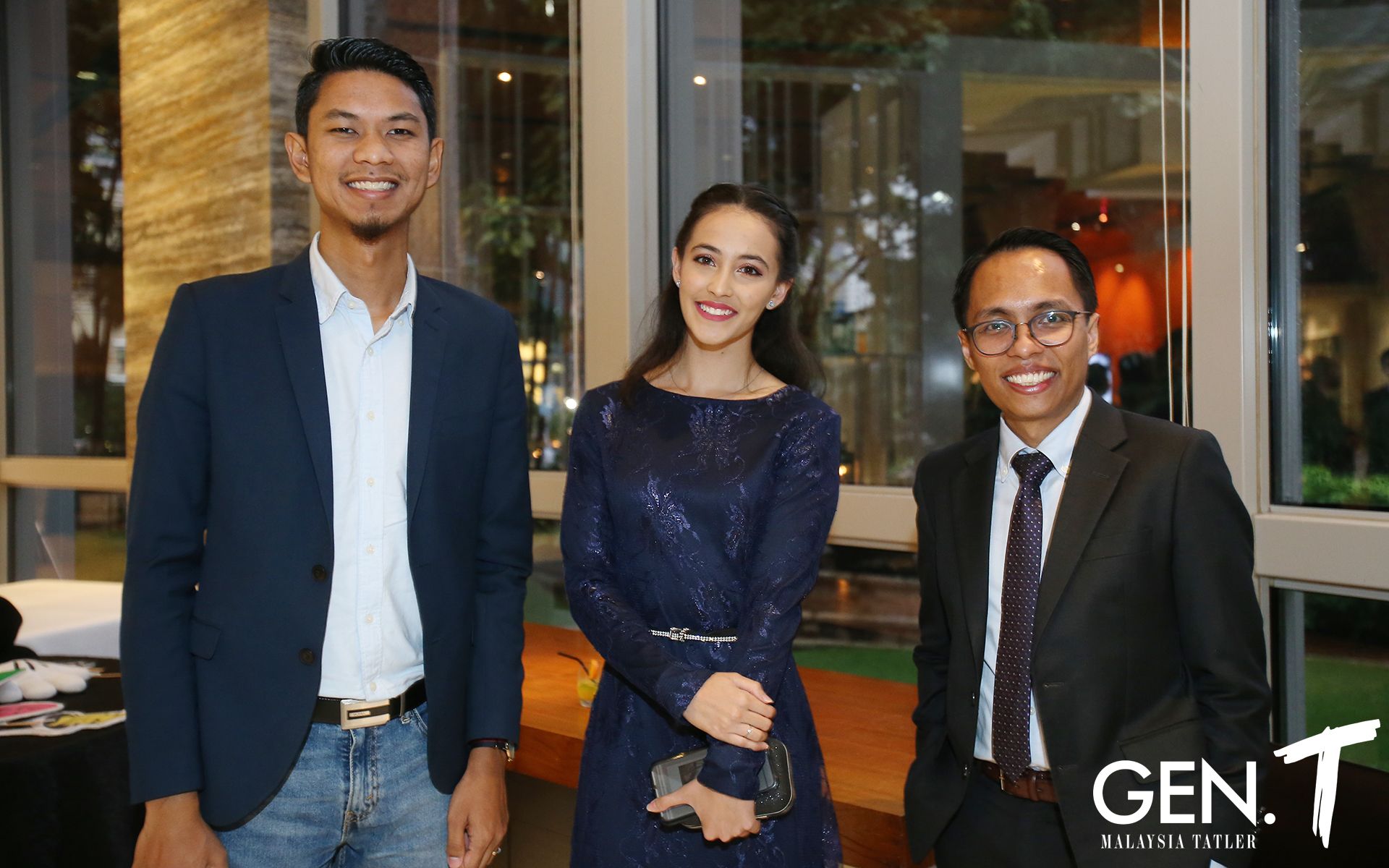 Nadhir Ashafiq, Farah Ann Abdul Hadi and Azrul Rahim